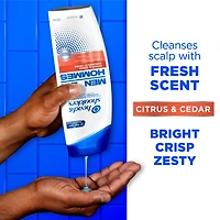 Head and Shoulders Mens 2 in 1 Dandruff Shampoo and Conditioner, Anti-Dandruff Treatment, Citrus & Cedar for Daily Use, Paraben Free, 370ML