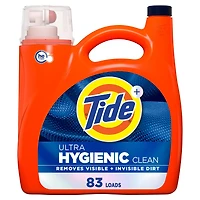Détergent à lessive liquide Tide Ultra Propreté hygiénique, parfum original, 83 brassées, détergent à lessive liquide qui élimine la saleté visible et invisible
