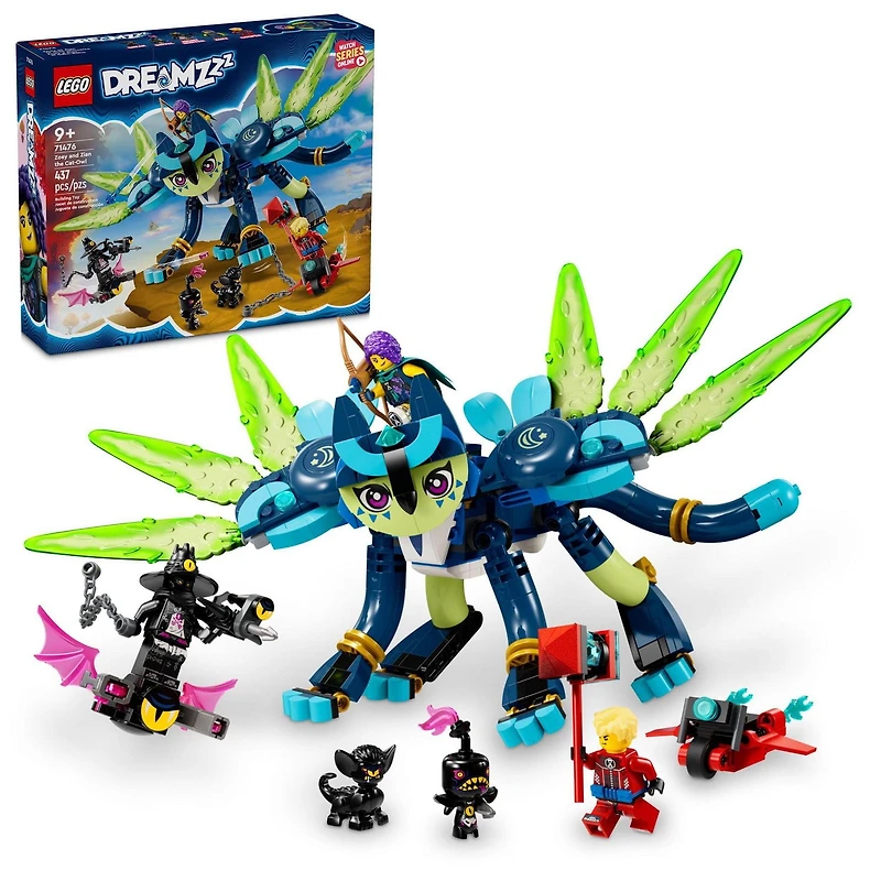 LEGO DREAMZzz Zoey et Zian le chat-chouette 71476 Ensemble de construction (437 pièces)