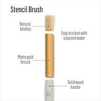 FolkArt Short Handle Stencil Paint Brush Set, 8 piece stencil paint brushes