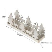 Décor De Table Forêt Blanche Et Cerf