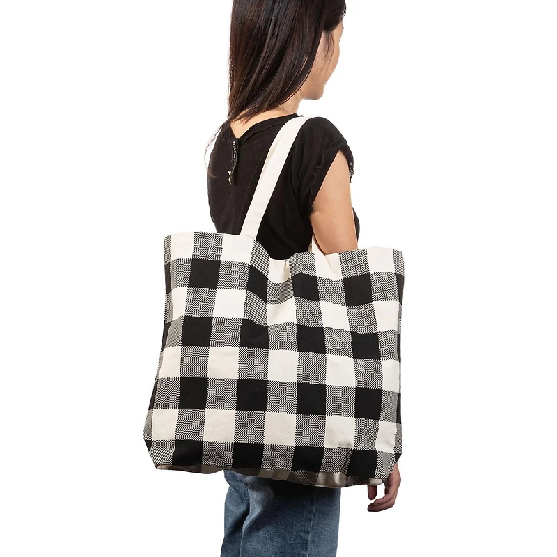 Sac fourre-tout en toile Grand sac réutilisable pour les courses et le shopping avec poignées