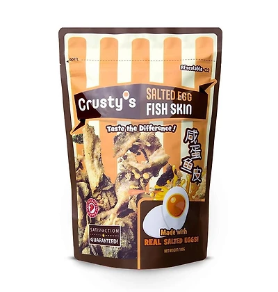 Salted Egg Crispy Fish Skin Snack