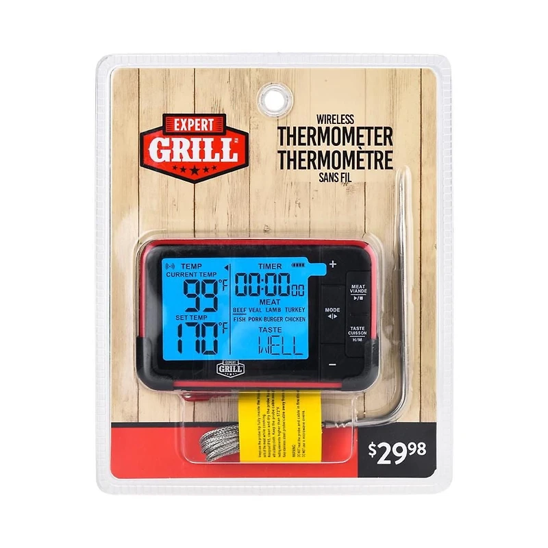 Expert Grill Wireless Digital BBQ Grilling Thermometer