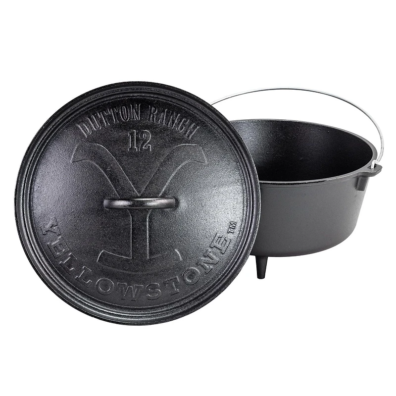 Lodge Yellowstone™ 12 Inch / 8 Quart Cast Iron Deep Camp Dutch Oven
