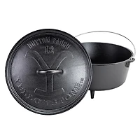 Lodge Yellowstone™ 12 Inch / 8 Quart Cast Iron Deep Camp Dutch Oven