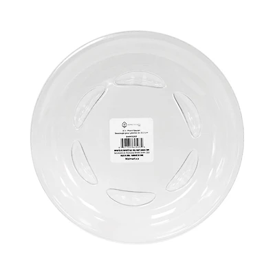 HOMETRENDS soucoupe protectrice de plancher 6 "/8" /10 "/12" /16 "soucoupes de plantes en plastique transparent plateau rond soucoupes de Pot de fleurs bon pour l’intérieur et l’extérieur