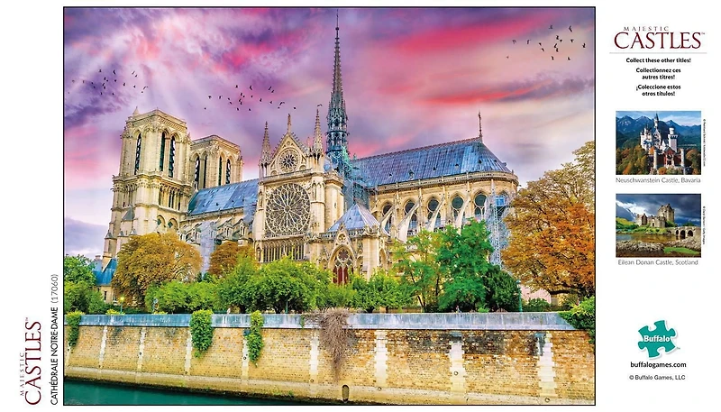 Buffalo Games - Le puzzle Majestic Castles - Cathedral Notre-Dame - en 750 pièces
