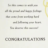 Hallmark College Graduation Greeting Card (You Deserve this Success)