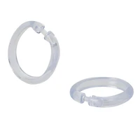 Mainstays Plastic Shower Curtain Rings, Set of 12