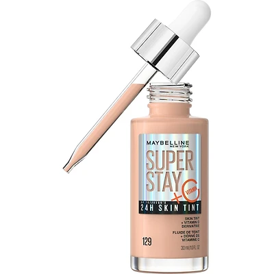 Maybelline Super Stay 24H Skin Tint Foundation with Vitamin C, 30ml, skin-like coverage