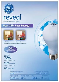 Lampe GE Éclairage reveal® de 72 W pour le remplacement d'une 100 W,  paq. de 4