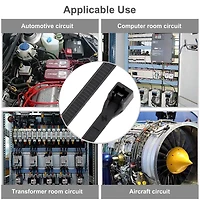 WorkPro Attaches de câble à double verrouillage de 8 pouces, 45 lb, noires, 100 pièces Nylon<br>Double verrouillage