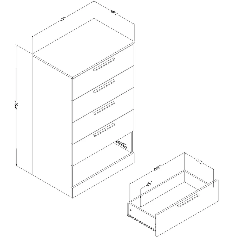 South Shore, Step One Essential collection, 5-Drawer Chest
