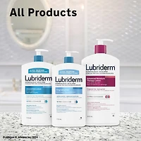 Lubriderm Unscented Lotion, Shea Butter and Glycerin, Dry Skin, Hand, Face Moisturizer, Fragrance Free, 710 mL