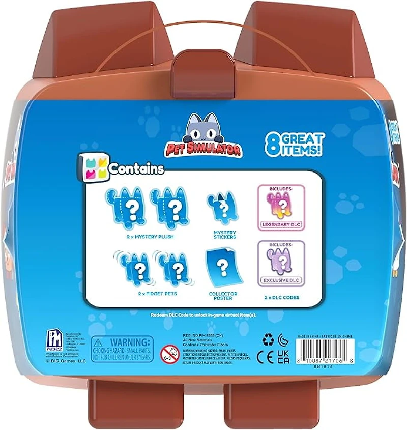 Pet Simulator - Brown Dog Mystery Collector Bundle 8 Items, Series 2 Includes DLC