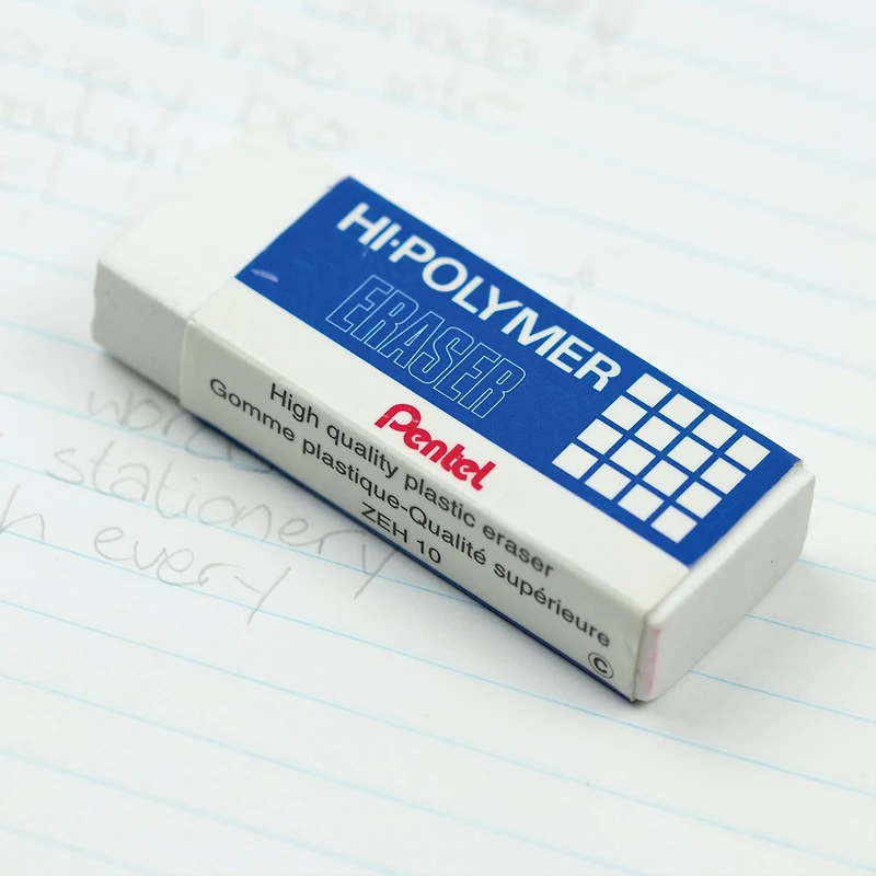 Pentel Hi-Polymer, Grand Blanc Gomme À Effacer