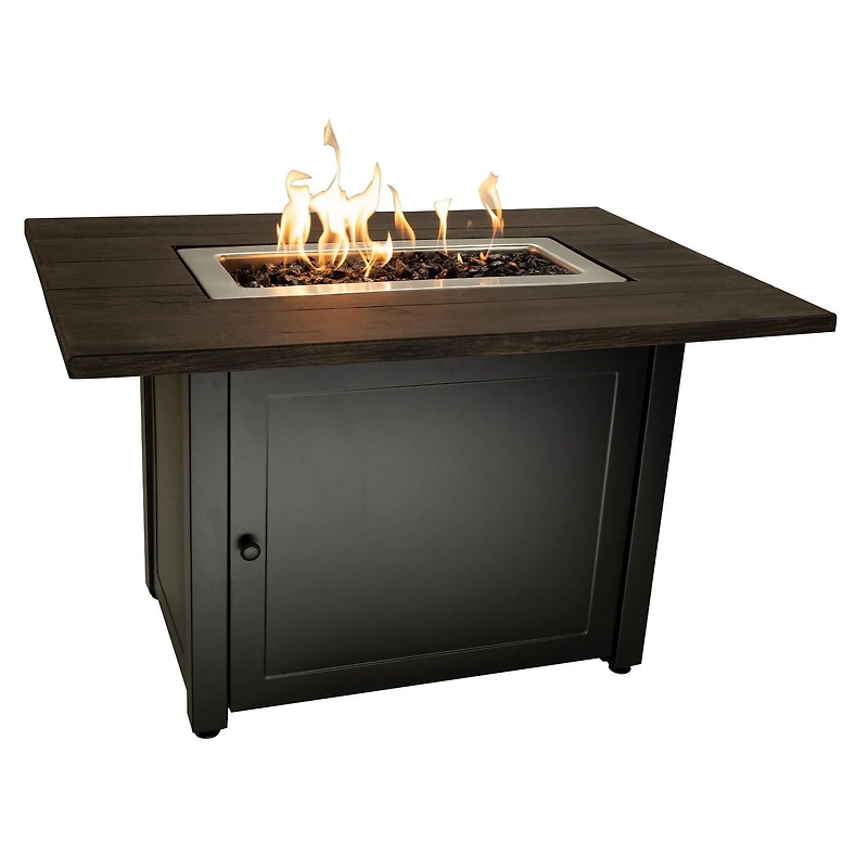 Endless Summer Le foyer au gaz Marc LP rectangulaire 40 x 28 pouces GAD17107ES