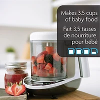 Baby Brezza One Step Baby Food Maker Deluxe, with Pouch + Funnel System - White