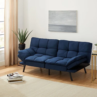 Memory Foam Futon, Memory foam futon with foldable armrest