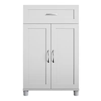 Systembuild Evolution Lory Framed 2 Door/1 Drawer Base Cabinet, White