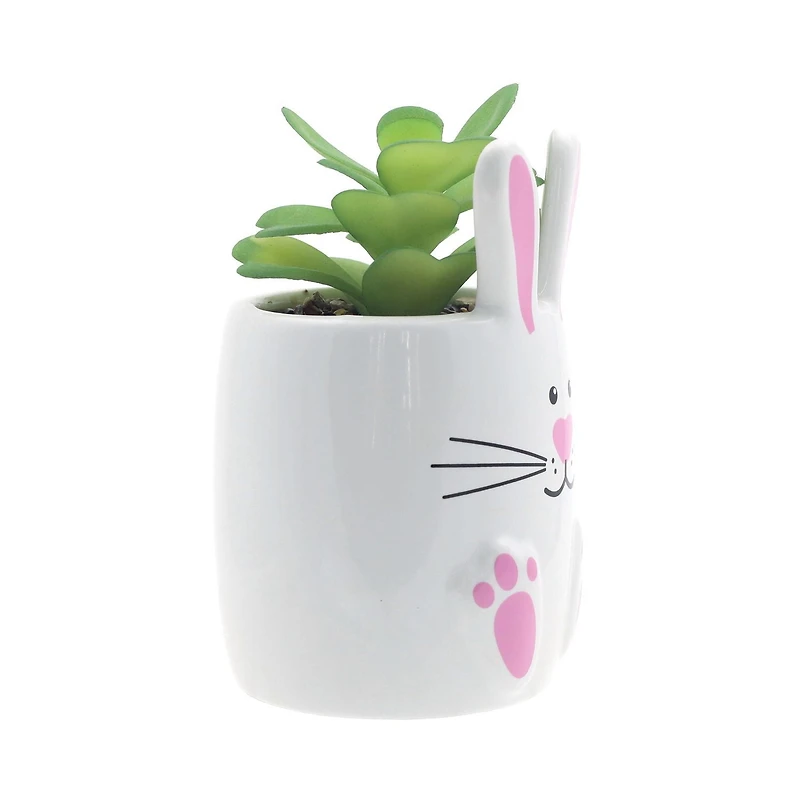 Way To Celebrate Ceramic Bunny Décor