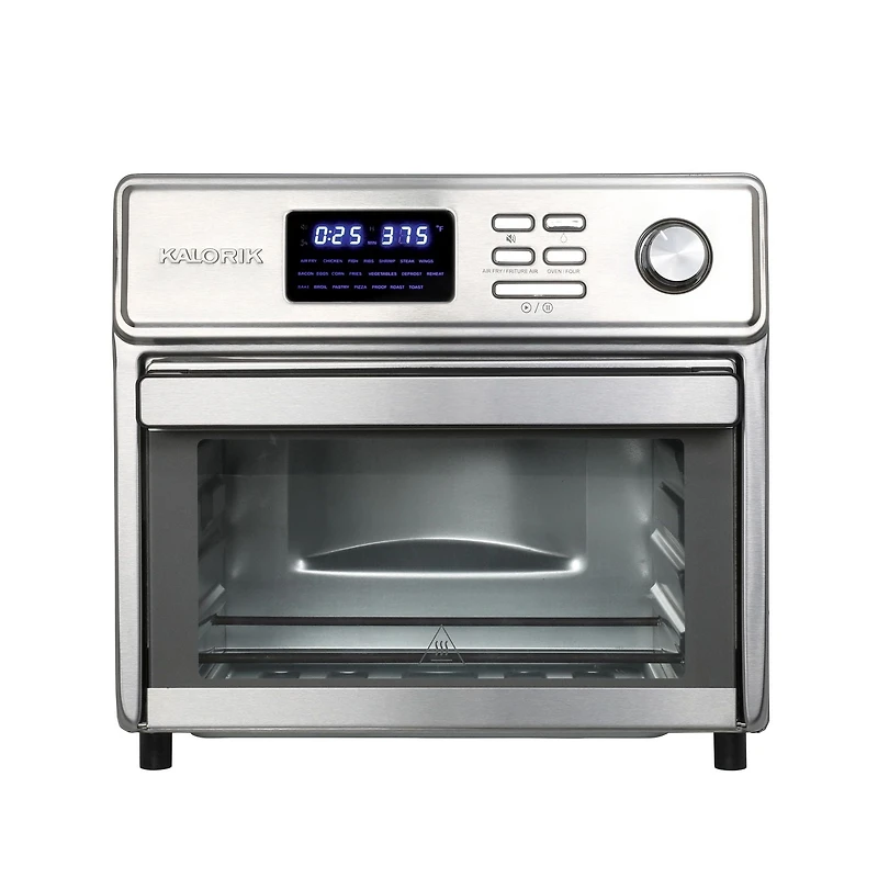 Kalorik MAXX® Friteuse à Air à Porte Unique de 26 Qt avec 21 préréglages, température de saisie de 500F et 5 accessoires (AFK26SD5SS43) Friteuse à Air à Porte Unique avec 5 Accessoires
