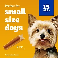 Gâteries de soins buccodentaires PEDIGREE DENTASTIX saveur originale pour chiens adultes de petite race – réduisent l’accumulation de plaque et de tartre, 55 bâtonnets 15-55 Gâteries