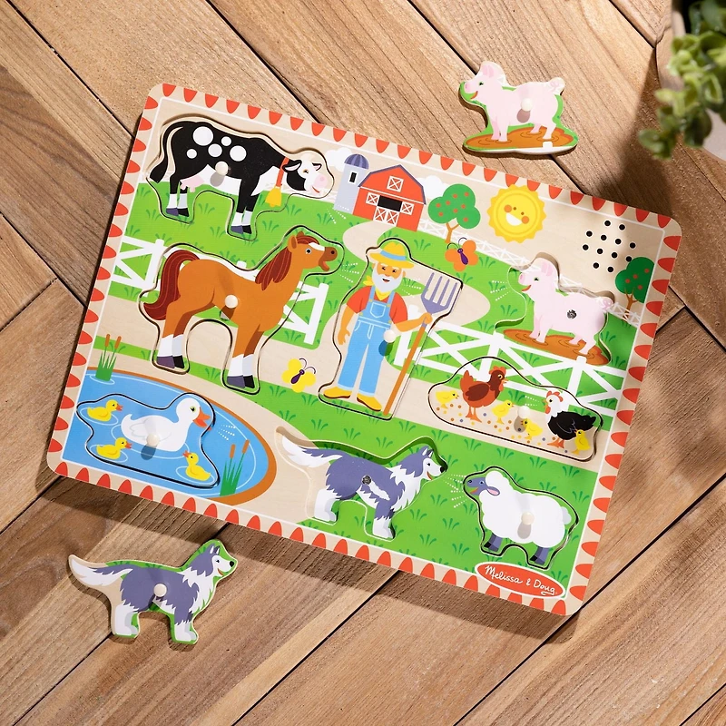 Melissa & Doug Old MacDonald's Farm Sound Puzzle