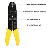 WorkPro Pince à dénuder et à sertir Pince à dénuder et connecteurs