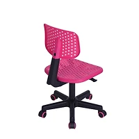 Homylin Chaise de bureau à domicile pour adolescents garçons filles, chaise de travail pivotante à 360 degrés, jolie chaise de bureau d'étude avec dossier bas en PP respirant