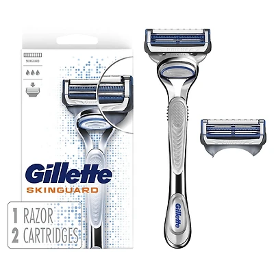 Rasoir pour hommes Gillette SkinGuard manche de rasoir et 2 cartouches