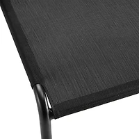 Chaise empilable en osier et tissu tendu pour patio Mainstays Osier tissé à la main