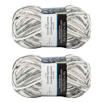 MAINSTAYS Lot de 2 nuances de fil polyester gris