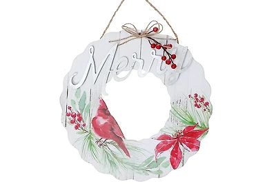 Couronne En Bois Cardinal Hanger Joyeux