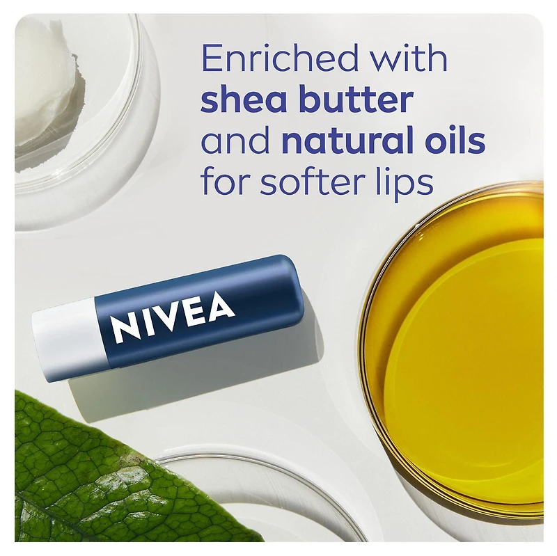 Nivea MEN ACTIVE Care Lip Care with 24H Moisture, Duo Pack, 2 x 4.8g