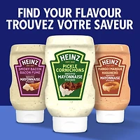 Sauce Style Mayonnaise À La Saveur D'Ail Et De Parmesan, Bouteille Mayonnaise aux cornichons Heinz