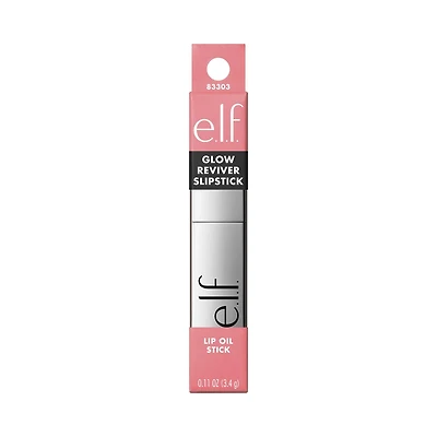 e.l.f. Cosmetics Glow Reviver Slipstick, Pink-Me Energy, 3.4 g