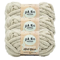 Fil AR Workshop Chunky Knit Lin Yarn Fil #7 Jumbo Chenille du Polyester 226g /26m 3-Paquet