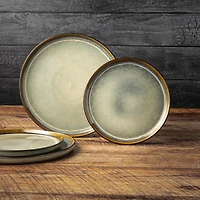 Yellowstone 8-Piece Ceramic Dinnerware Set, Kayce Collection