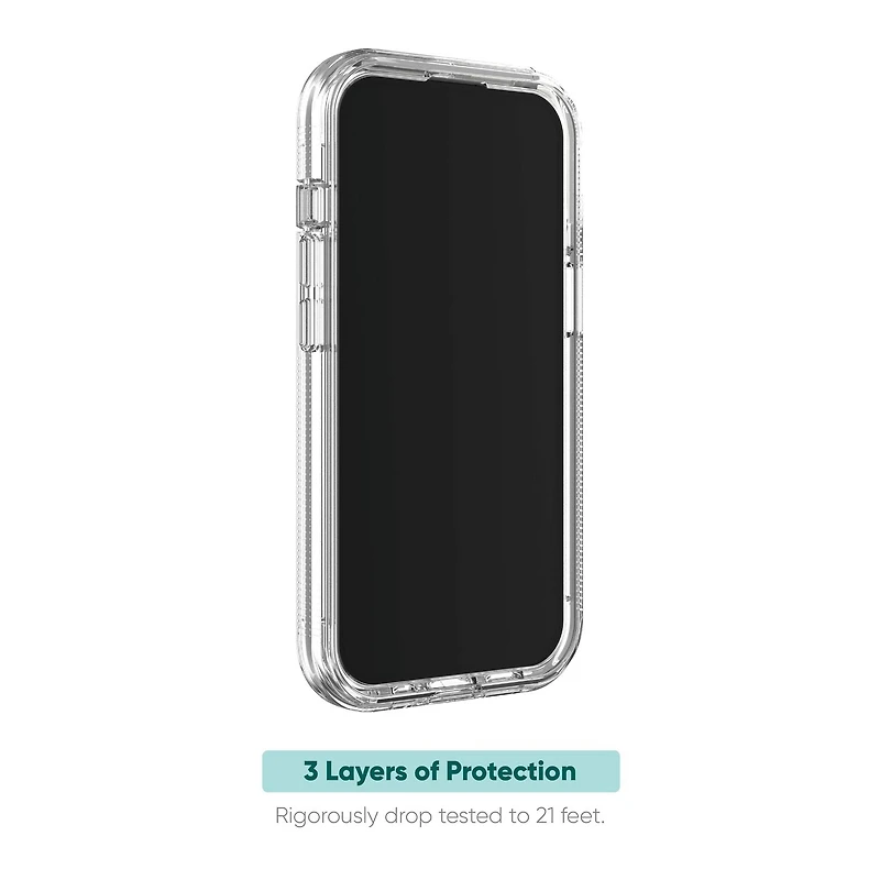 onn. iPhone 15 Pro Rugged Phone Case with Holster and 360˚ Rotating Clip, Antimicrobial, 21 ft. Drop Protection