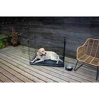 Lucky Dog Whisper Glide 48 Inch Sliding Double Door Dog Crate