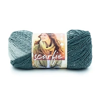 Fil Lion Brand Scarfie Gris Pâle/Pierre Bleue