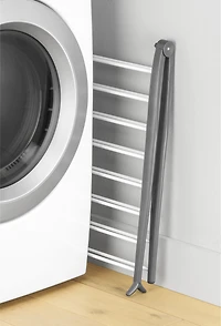 Séchoir à linge pliable en métal en forme de A Whitmor - Gain de place, gris