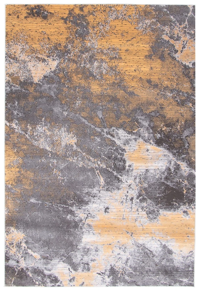 ECARPET Marble Textured Area Rug, Contemporary Carpet for Living Room, Sandstone Collection