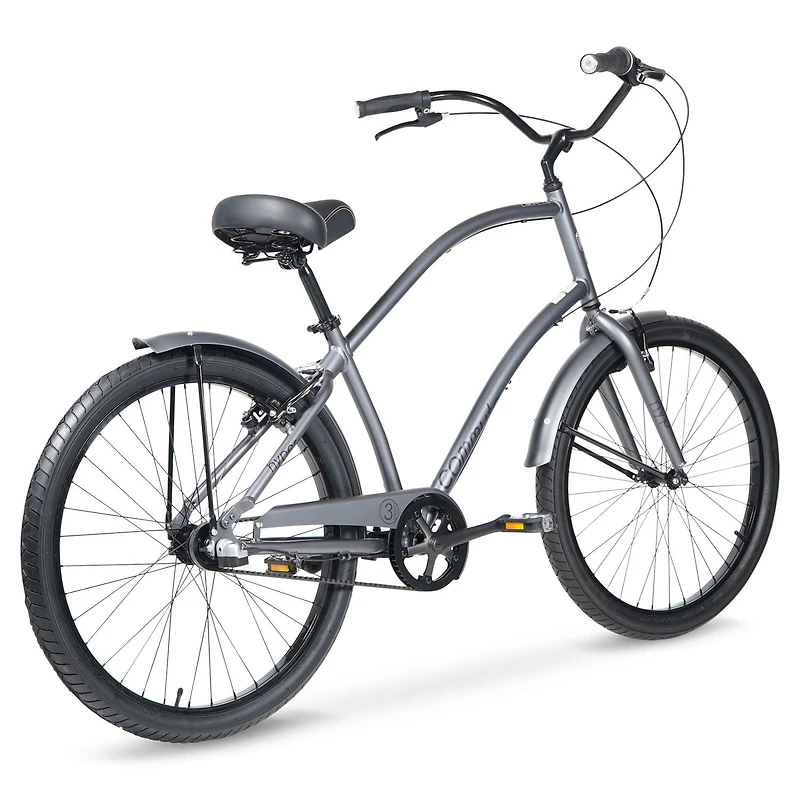 Hyper Bicycle Men's Cruiser 26" Commuter Bike, Gray