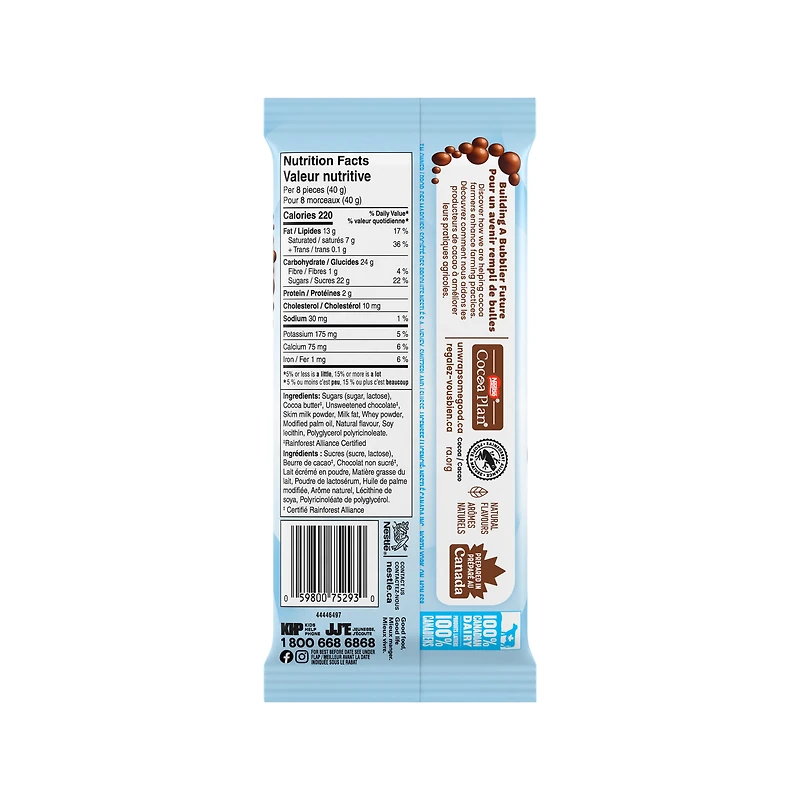 AERO Scoops Double choco, choco au lait, garnit. arom. à la crème glacée choco