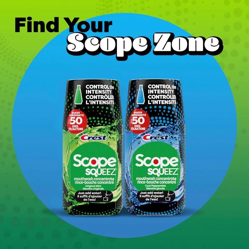 Scope Squeez Mouthwash Concentrate, Original Mint Flavour