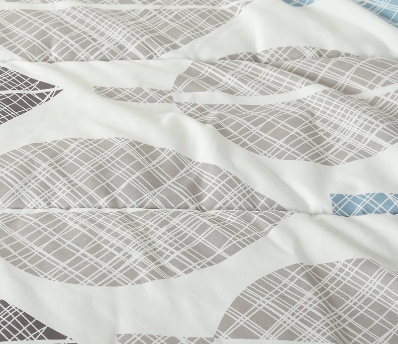 Marina Decoration Ultra Soft Luxury Fluffy Goose Down Alternative Bed in a Bag Rich Printed Comforter Set Includes Sheet Set