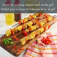 4PC Non-Stick Metal BBQ Skewers